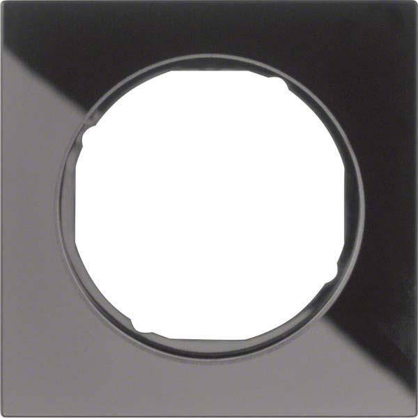 Berker Rahmen 10112216 1-fach R.3 Glas schwarz-0