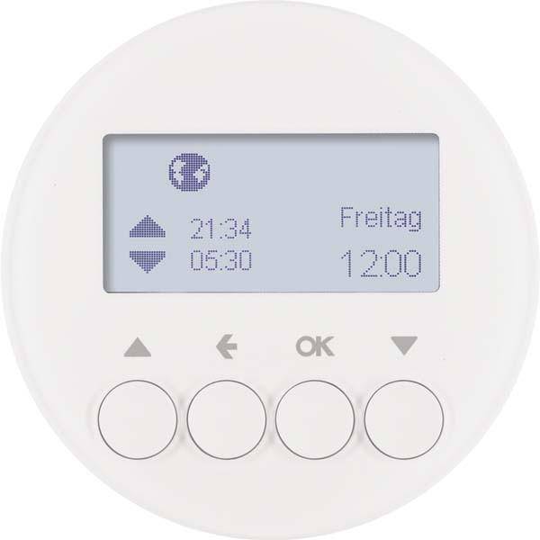 1St. Berker 85741139 Jalousie-Schaltuhr R.1/R.3 polarweiß, glänzend