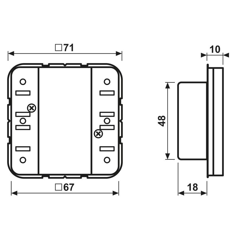 Jung KNX Tastsensor-Modul CD 5073 TSM-1