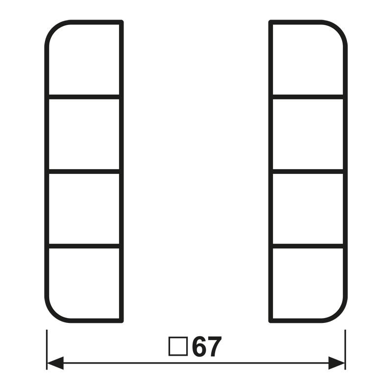 Jung Tastensatz, 4fach CD 504 TSA WW-1