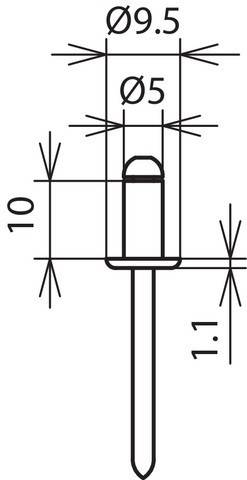 DEHN Blindniete BN5X10ALV2A-2