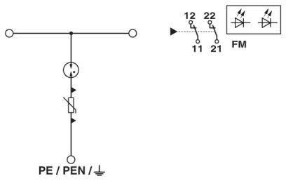 Phoenix Contact Blitzstrom- / ÜSS-Ableiter PWT-1