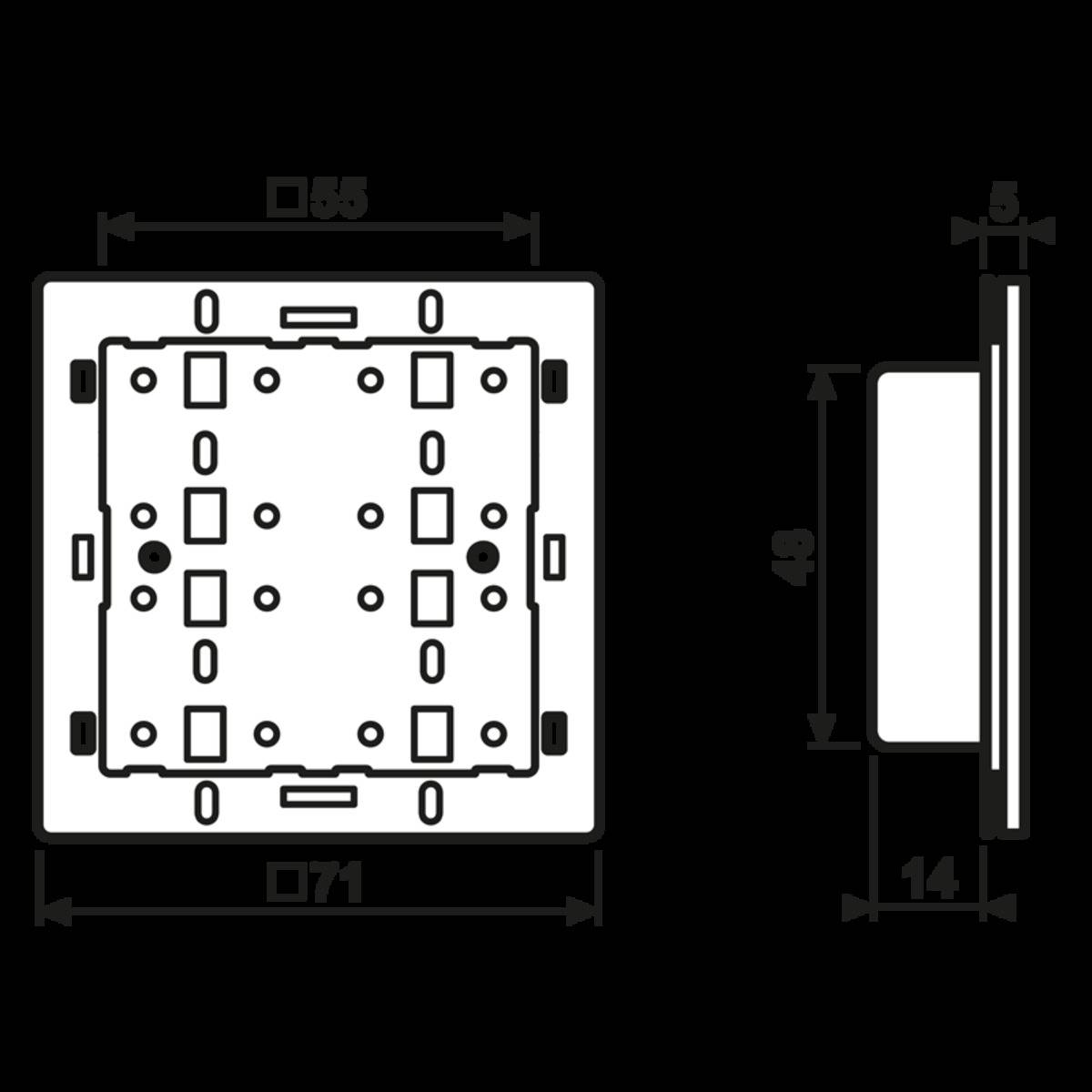 Jung KNX Funk-Tastsensor-Modul 4071 RF TSM-1