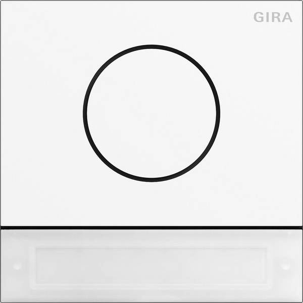 Gira Klingelmodul Bus 1RT ws System 106 5569902 B106,5xH106,5mm