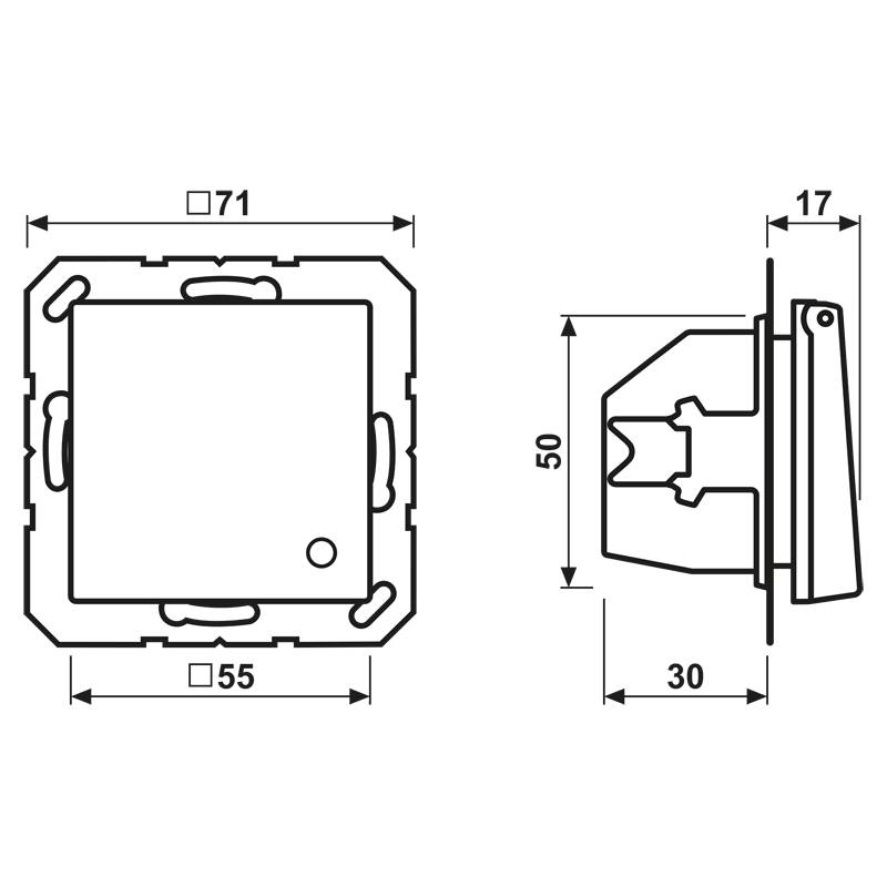 Jung SCHUKO-Steckdose 16 A 250V ABAS 1520 KLKO O-1
