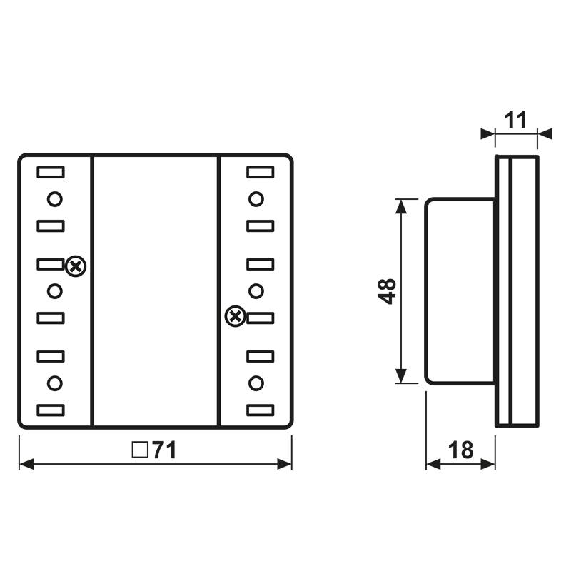 Jung Funk-Wandsender-Modul FM LS 5003 M-2