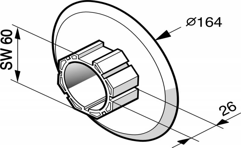 Somfy Abweisscheibe 9410375-0