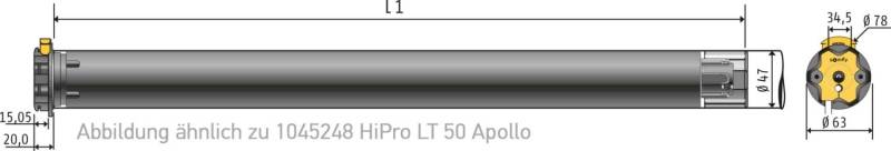 Somfy Rolladenmotor LT 50 Apollo 1045243-0