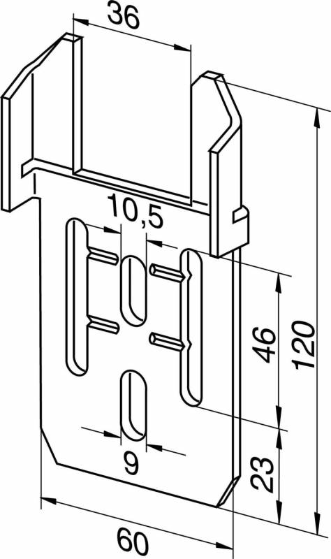 Somfy Halteplatte 9701530-0