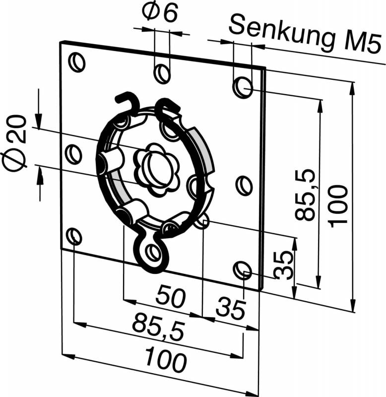 Somfy Antriebslager 9763608-0