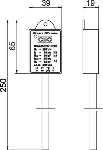OBO Bettermann Überspannungsschutzmodul ÜSM-20--2