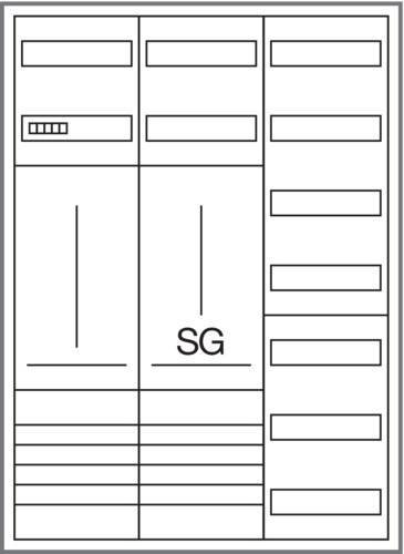 Hager Komplettschrank, univers Z ZB332P18K-1