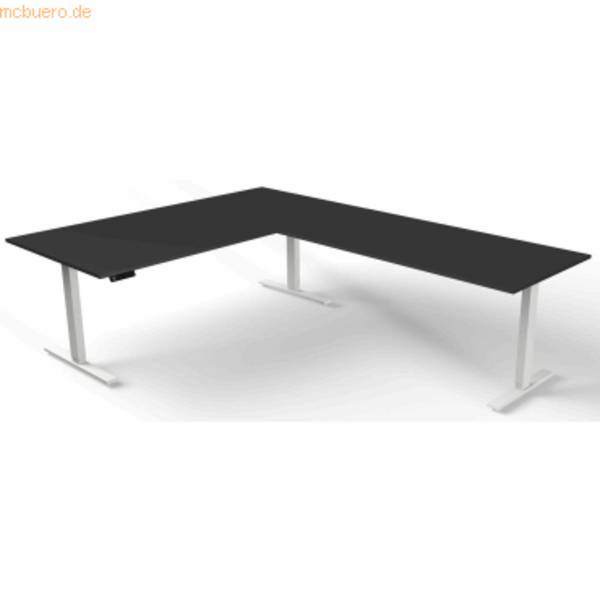Sitz-/Stehtisch Move 3 elektr. höhenverstellbar BxTxH 200x100x72-120 anthrazit