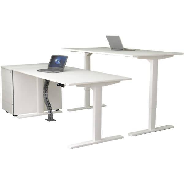 Sitz-/Stehtisch Move 3 elektr. höhenverstellbar BxTxH 200x100x72-120 weiß-1
