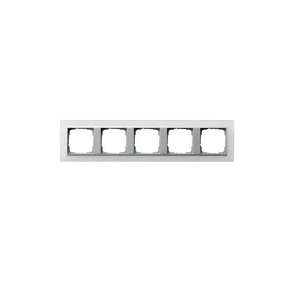 Gira Abdeckrahmen 5f.opak ws 021550-0