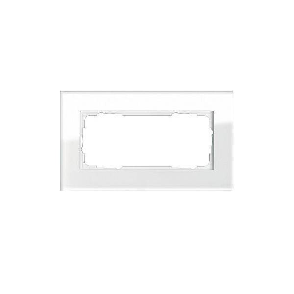 Gira Abdeckrahmen 100212 weiß IP20 Glas