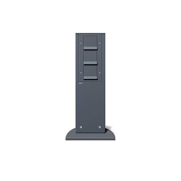 Gira Energiesäule anth m.Geräten 134128 142 mm, 491 75 mm