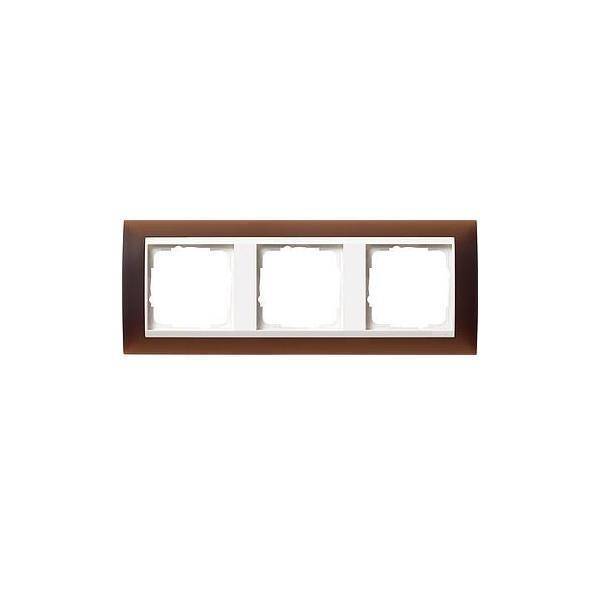 Gira Abdeckrahmen 3f.opak dbr 0213331