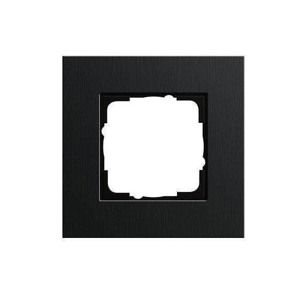 GIRA 0211126, Schwarz, Schraubenlos, 95 mm, 95 mm, 9,85 mm, 1 Stück(e)