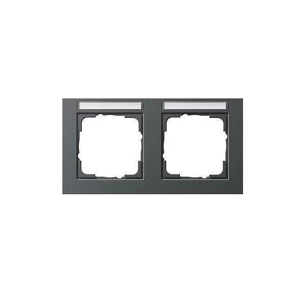 Gira Abdeckrahmen 2f. anth 109223-0