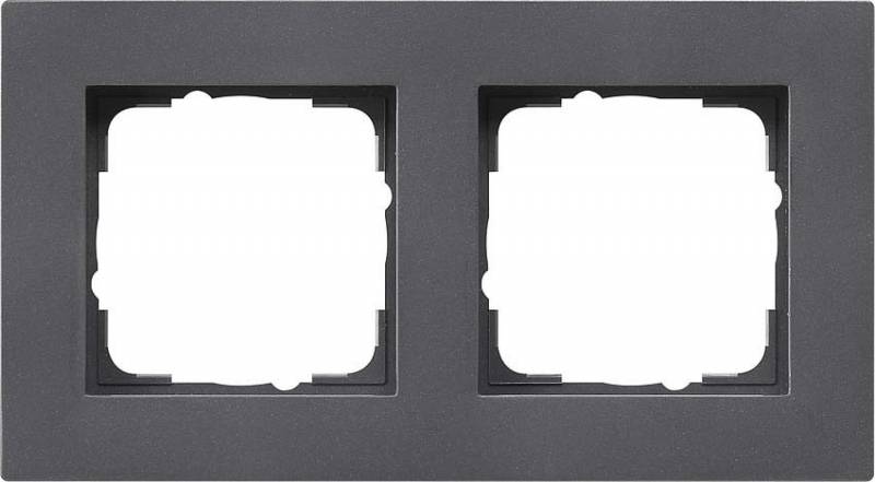 Gira Abdeckrahmen 2fach anth 0212235-0