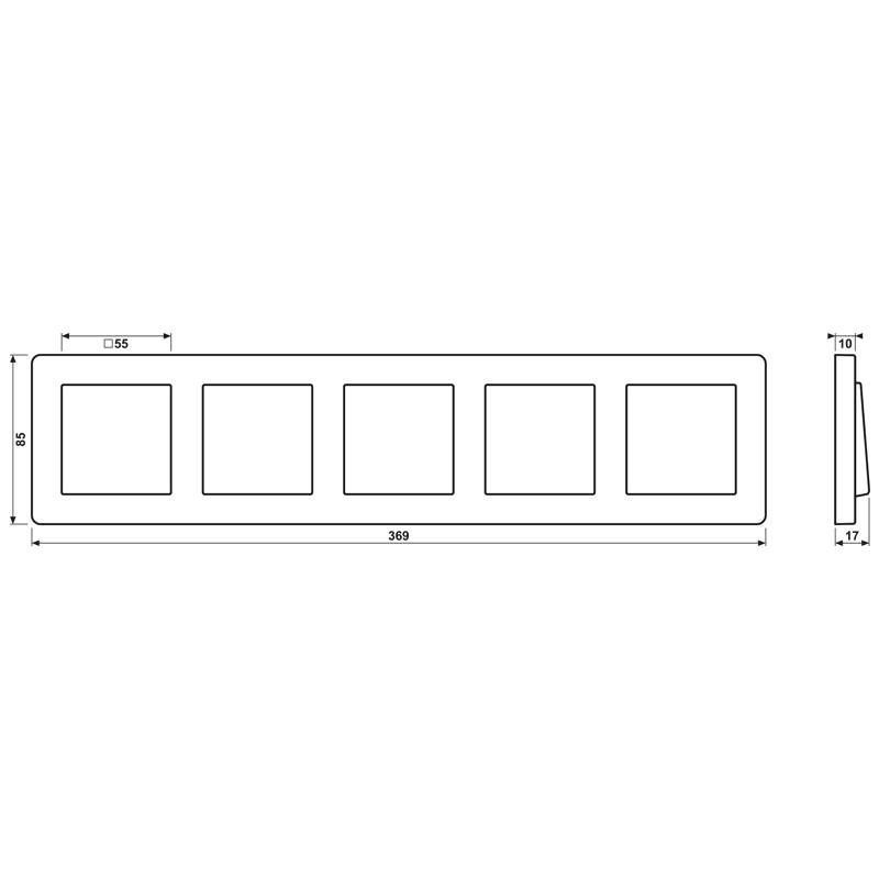 Jung Rahmen 5-fach AF 585 BF ANM-1