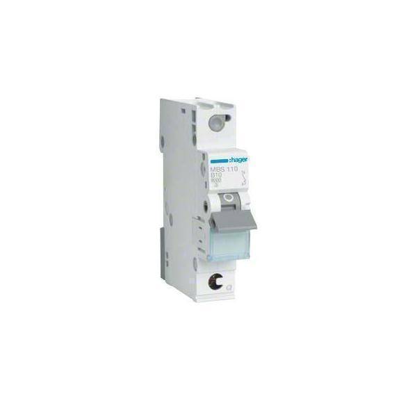 HAGER Sicherungsautomat 1P B-10A Steckklemme MBS110