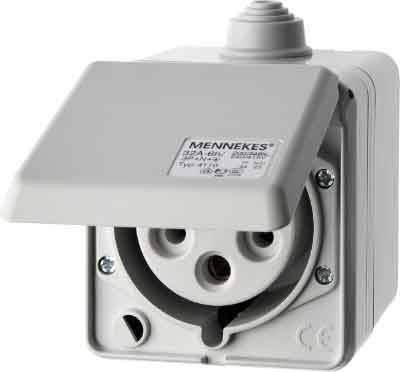 Berker CEE-Steckdose 5-polig Ap 558201-1