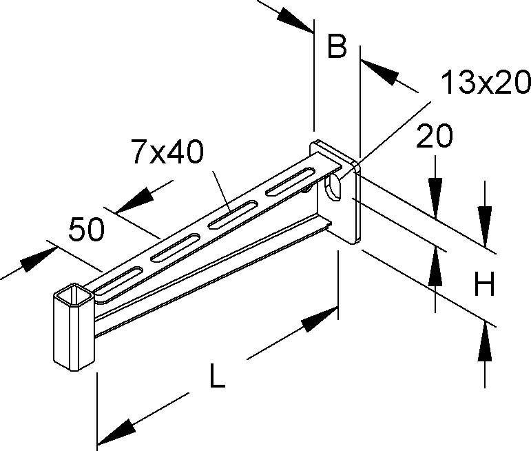 Niedax Wandausleger KTAG 100-1