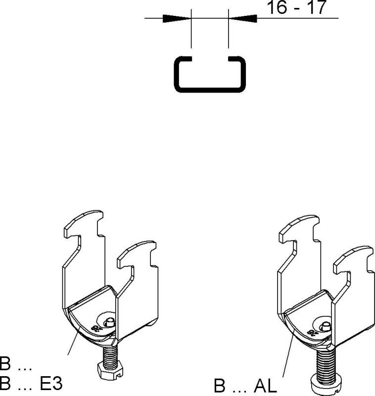 Niedax Bügelschelle B 82 Stahl 4013339049103-1