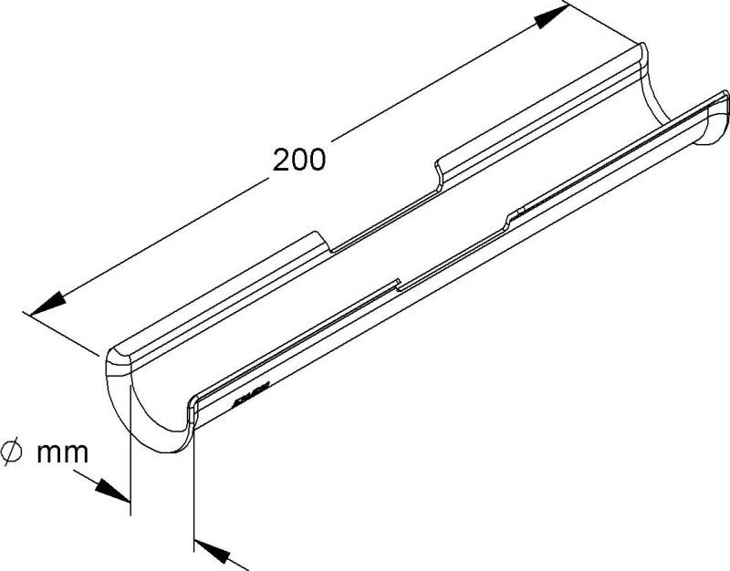 50 Stk. Niedax Langwannen LW 64 Stahl 200 mm-2