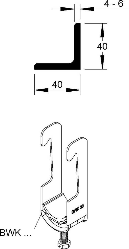 50 Stk. Niedax Bügelschelle BWK 54-1