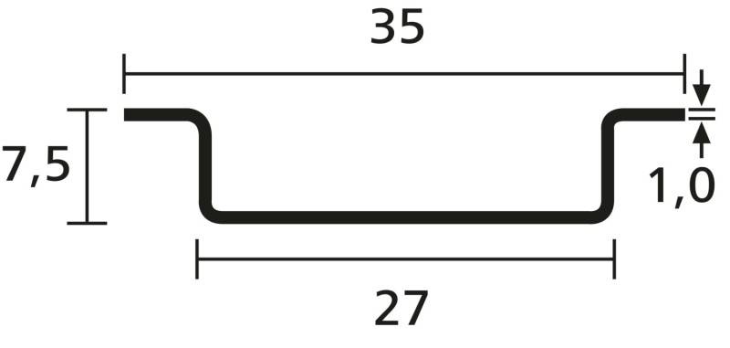 40 Mtr. HellermannTyton Tragschiene DELTA3F-4