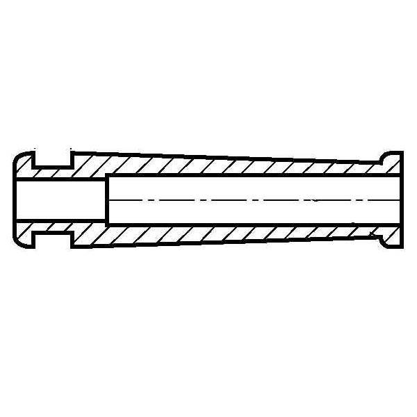 500 Stk. HellermannTyton Tülle HV 2206-PVC-BK