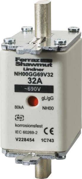 3 Stk. Mersen NH-Sicherungseinsatz SF NH00GG69V63