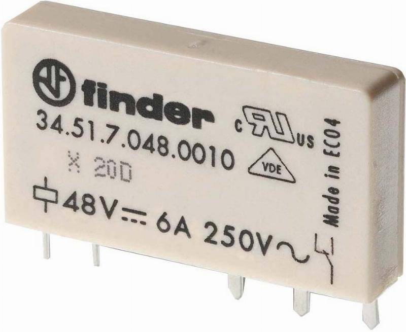 20 Stk. Finder Steck/Printrel.60VDC 1W 6A