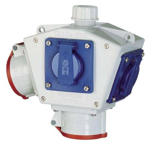 Mennekes DELTA-BOX 92655 grau IP44 Kunststoff