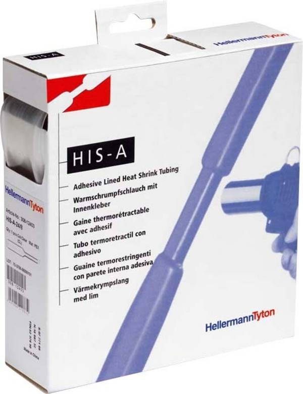 HellermannTyton Schrumpfschlauch HISA-12/4-POX-CL