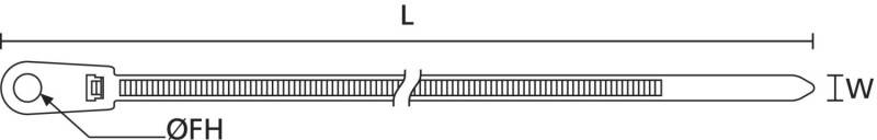 100 Stk. HellermannTyton Befestigungsbinder T30MR-2