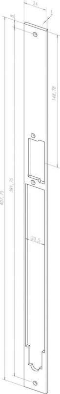 Assa Abloy effeff Renovierungsdistanzblech Z65-34-1