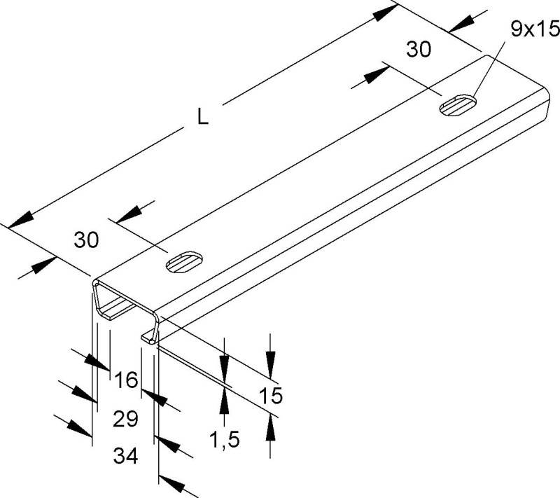 50 Stk. Niedax Ankerschiene 2975/200-2 FL-1