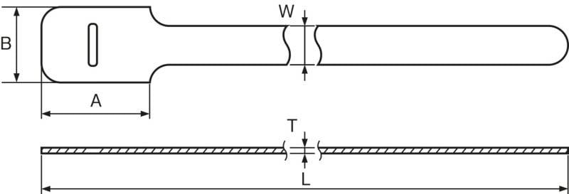 HellermannTyton Kabelbinder Textie M WH (VE10)-2