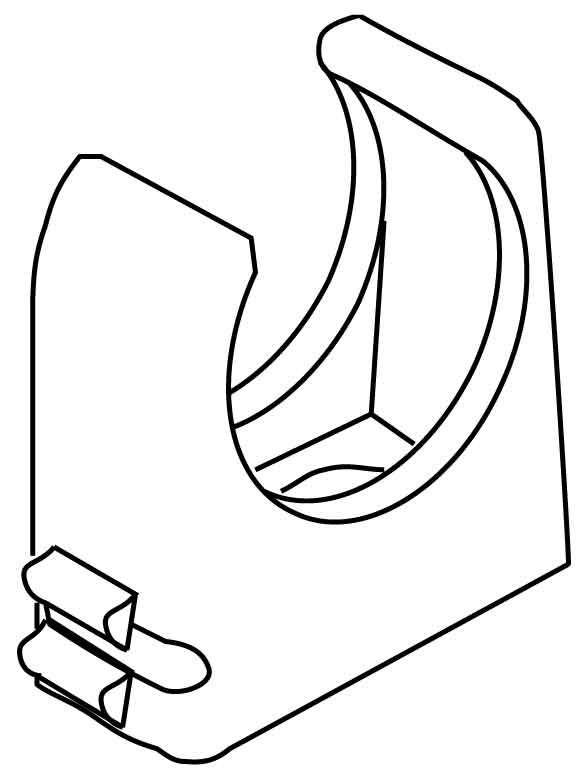 100 Stk. HKL RO-Clip-Rohrschelle gr 796.110