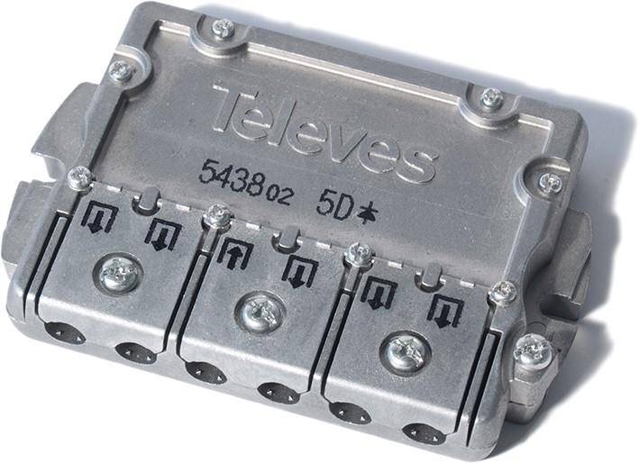 Televes Easy-F-Verteiler 5f. 11dB, 5-2400Mhz EFV 5