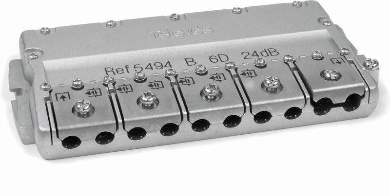 Televes Easy-F-Abzweiger 6f. 16dB, 5-2400Mhz EFA 616-0
