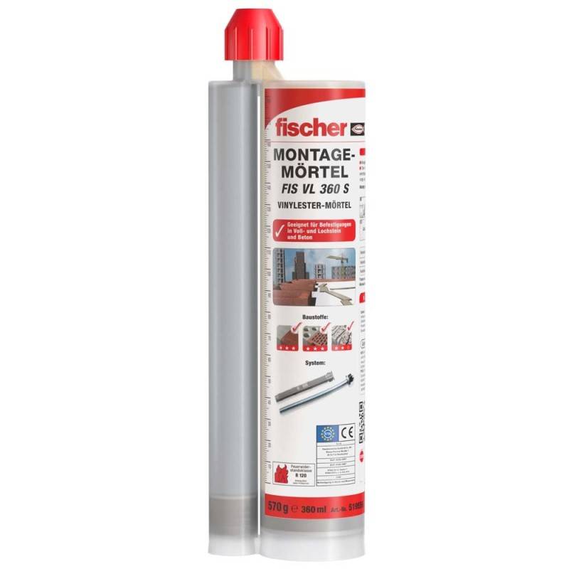 6 Pck. Fischer Deutschl. Montagemörtel 360 S #51-1