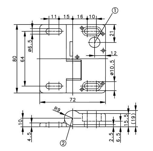 Bernstein Sicherheitsschaltscharnier SHS-A1Z-KR 5-1