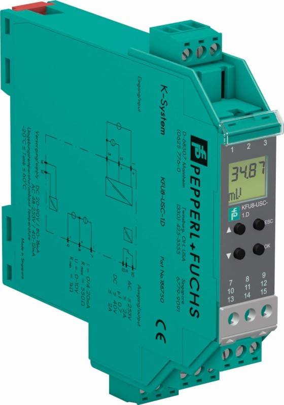Pepperl+Fuchs Fabrik Messumformer KFU8-USC-1.D-1