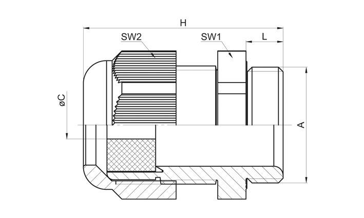 50 Stk. Jacob Kabelverschraubung K345-1025-02-3
