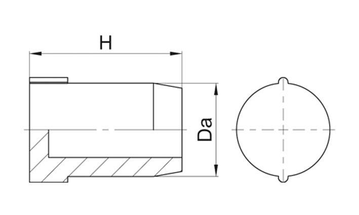 50 Stk. Jacob Verschlussstopfen V361-9010-00-3